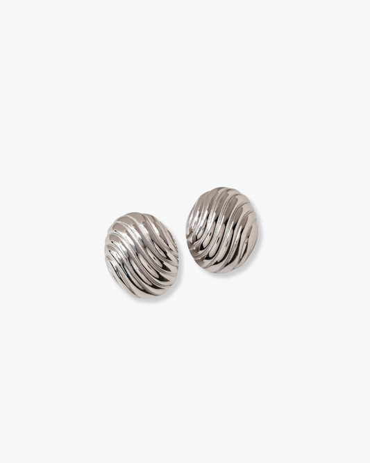 Claudia Stud Earrings in Silver