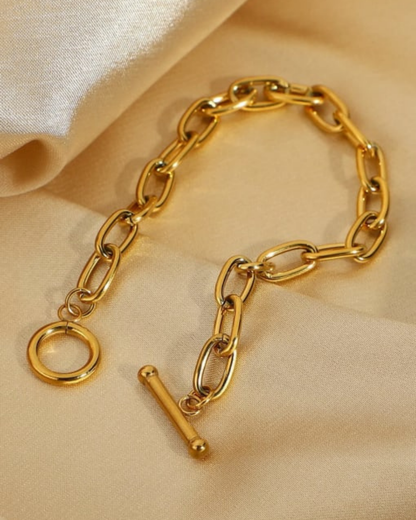 Gabriela Oval Chain Links Bracelet