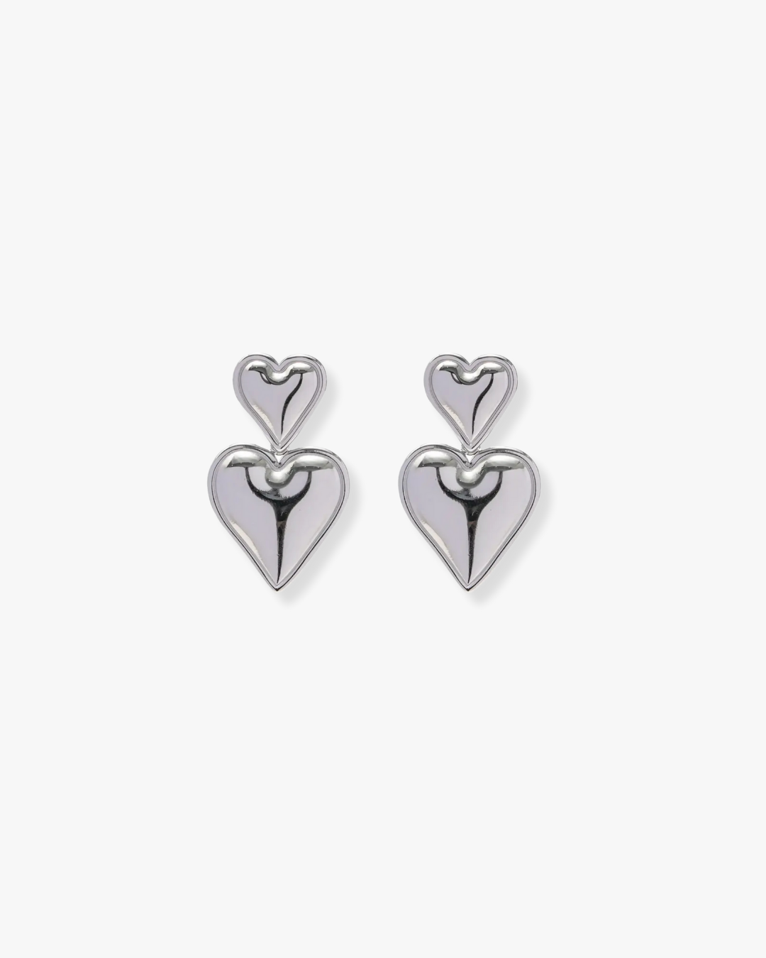 Mi Corazón Earrings in Silver