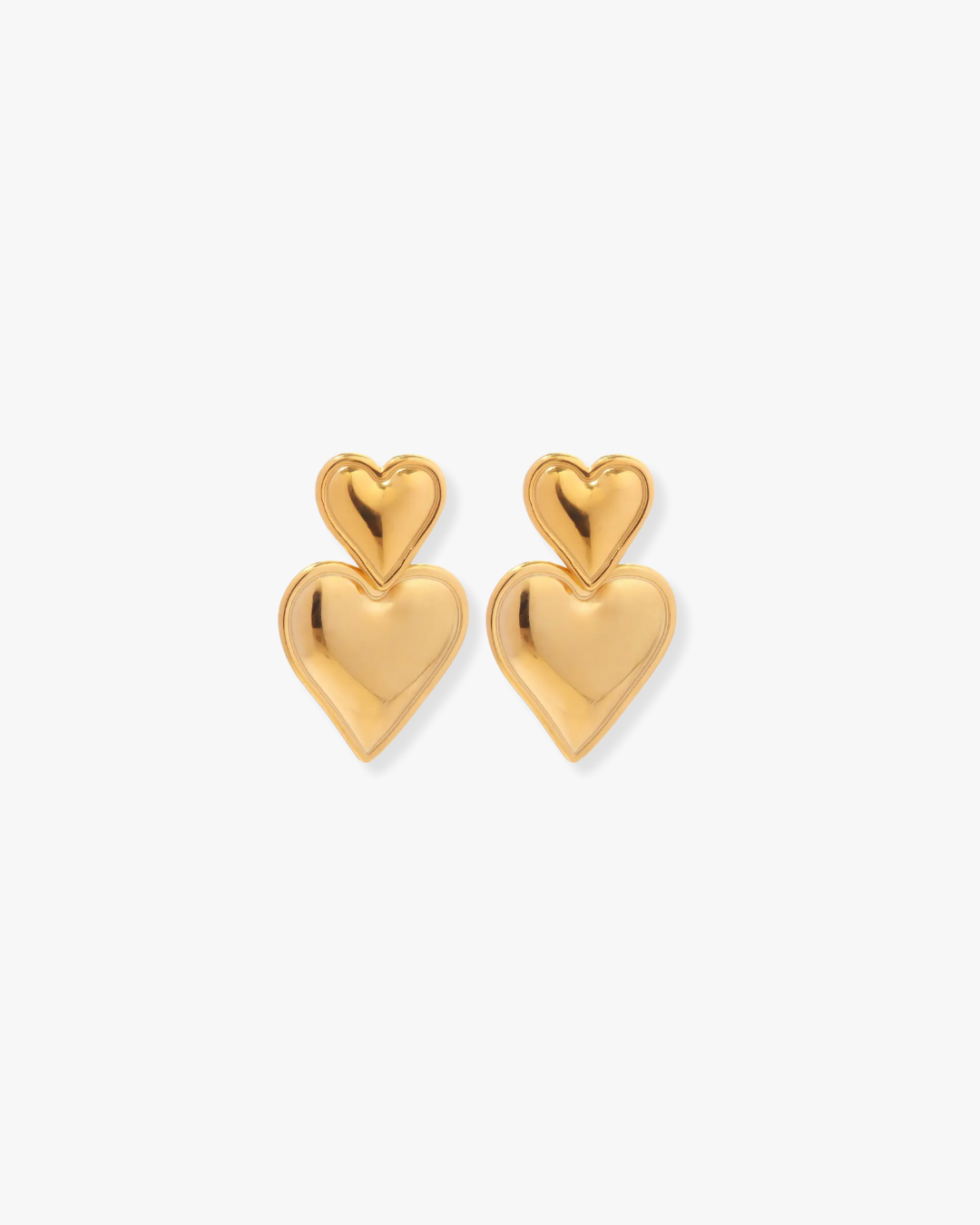 Mi Corazón Earrings in Gold