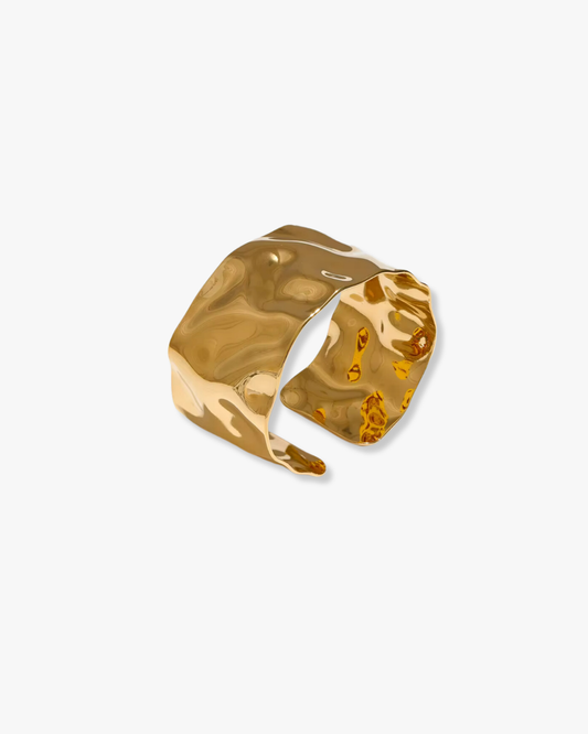 Sahara Hammered Cuff in Gold