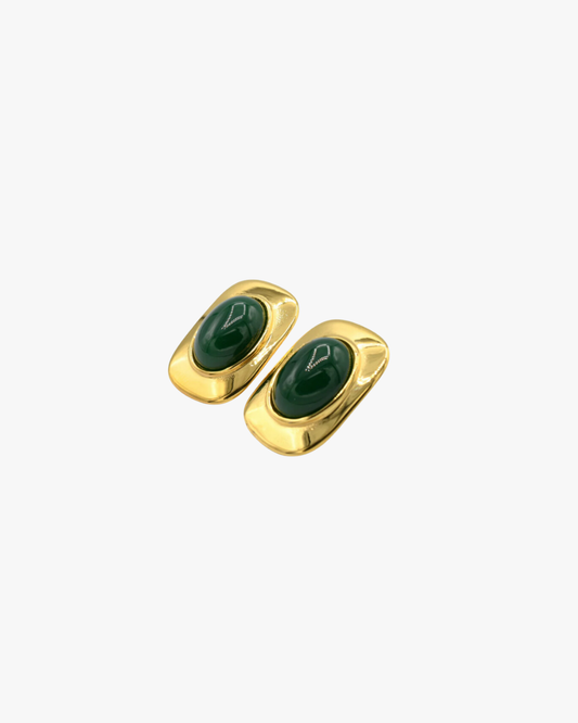 Aventurine Stud Earrings