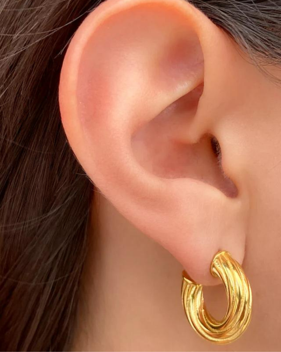 Odesa Chunky Hoops in Gold