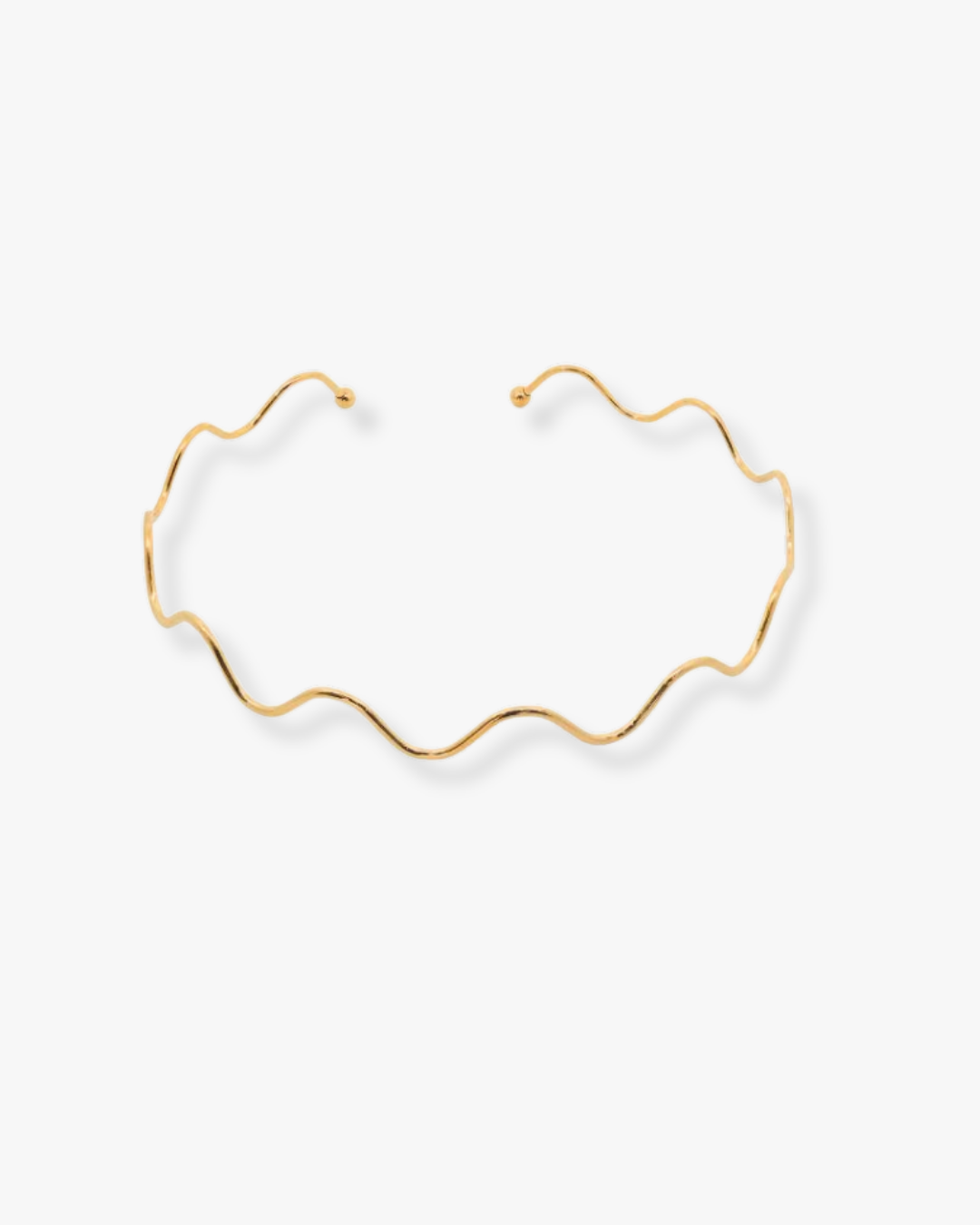 Alexandria Wave Choker in Gold