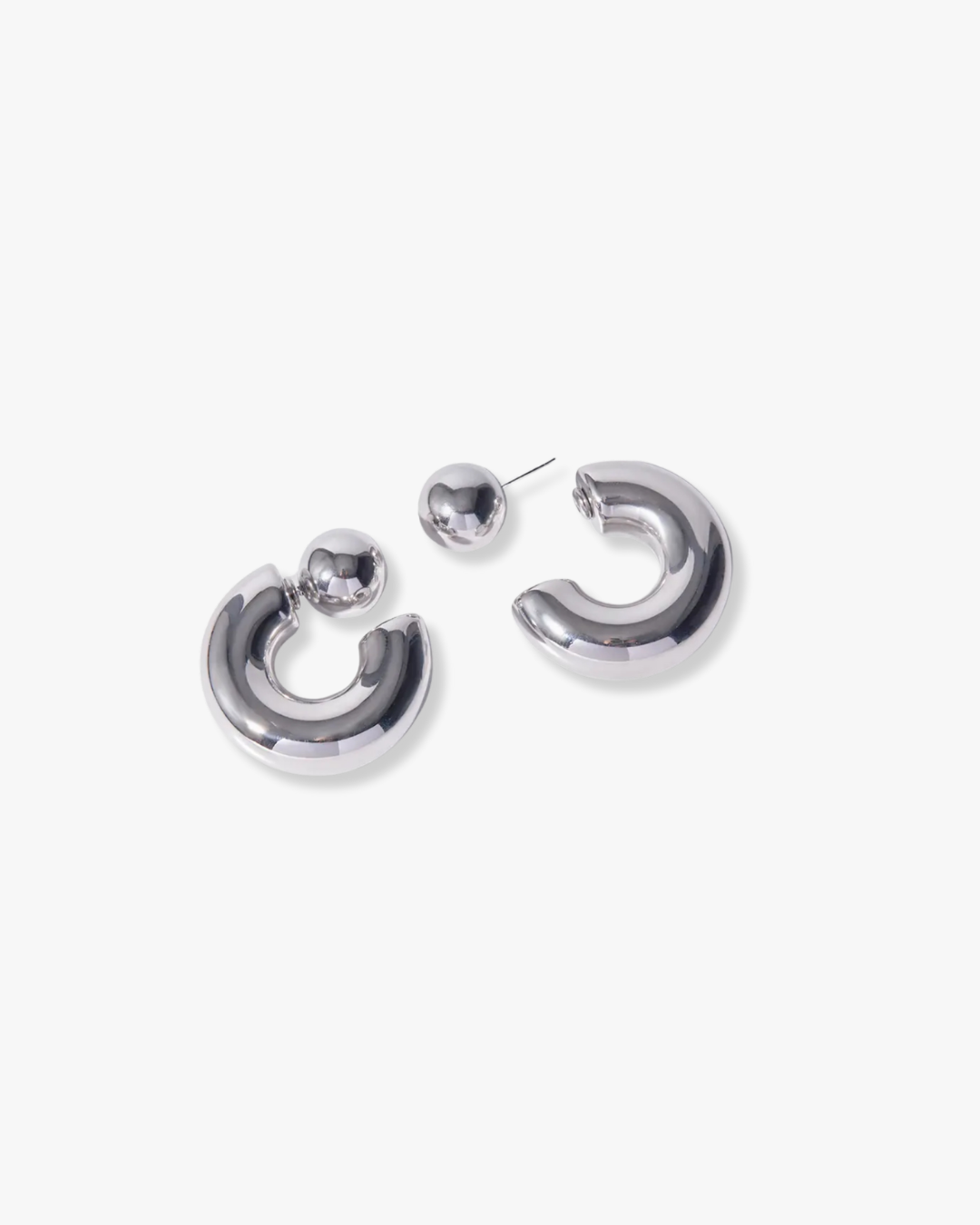 Eos Chunky Hoops Silver