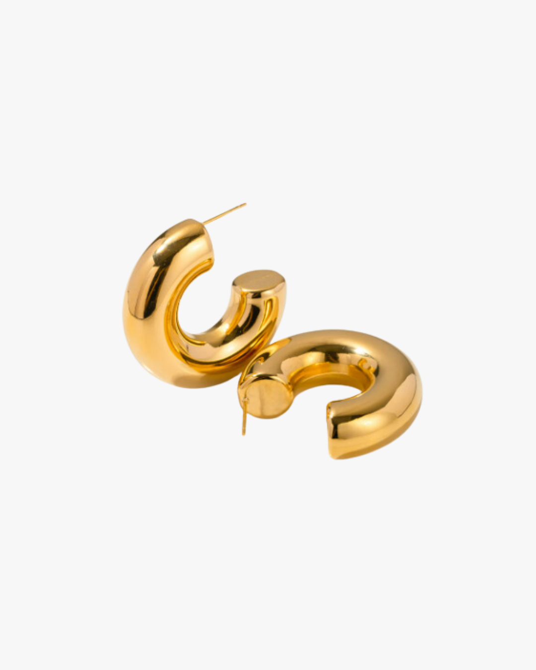 Athena XL Chunky Hoops in Gold