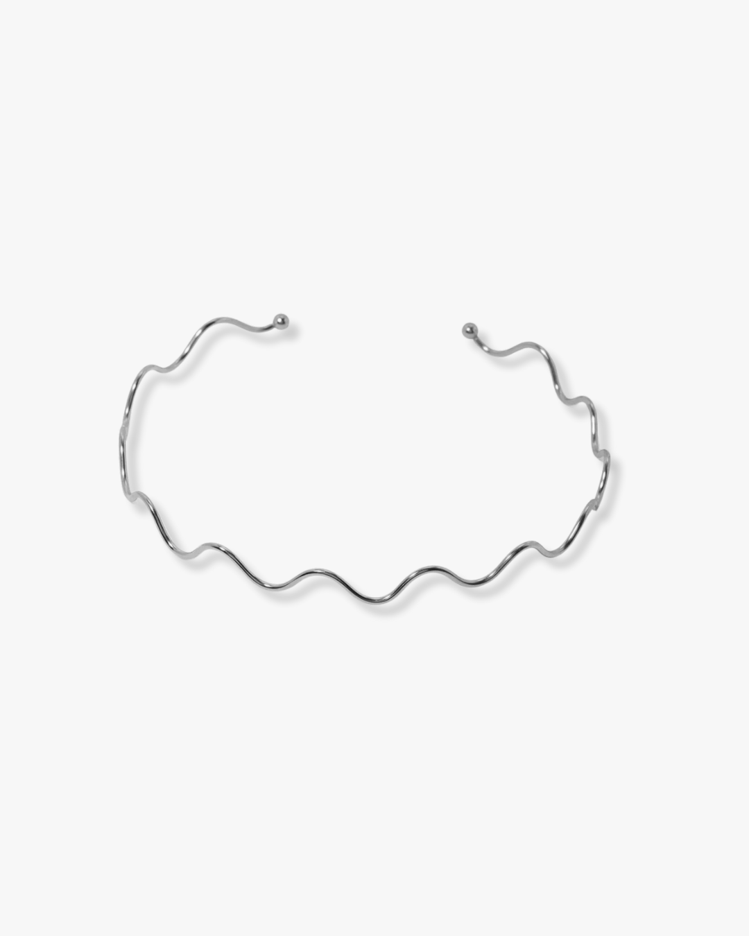 Alexandria Wave Choker in Silver