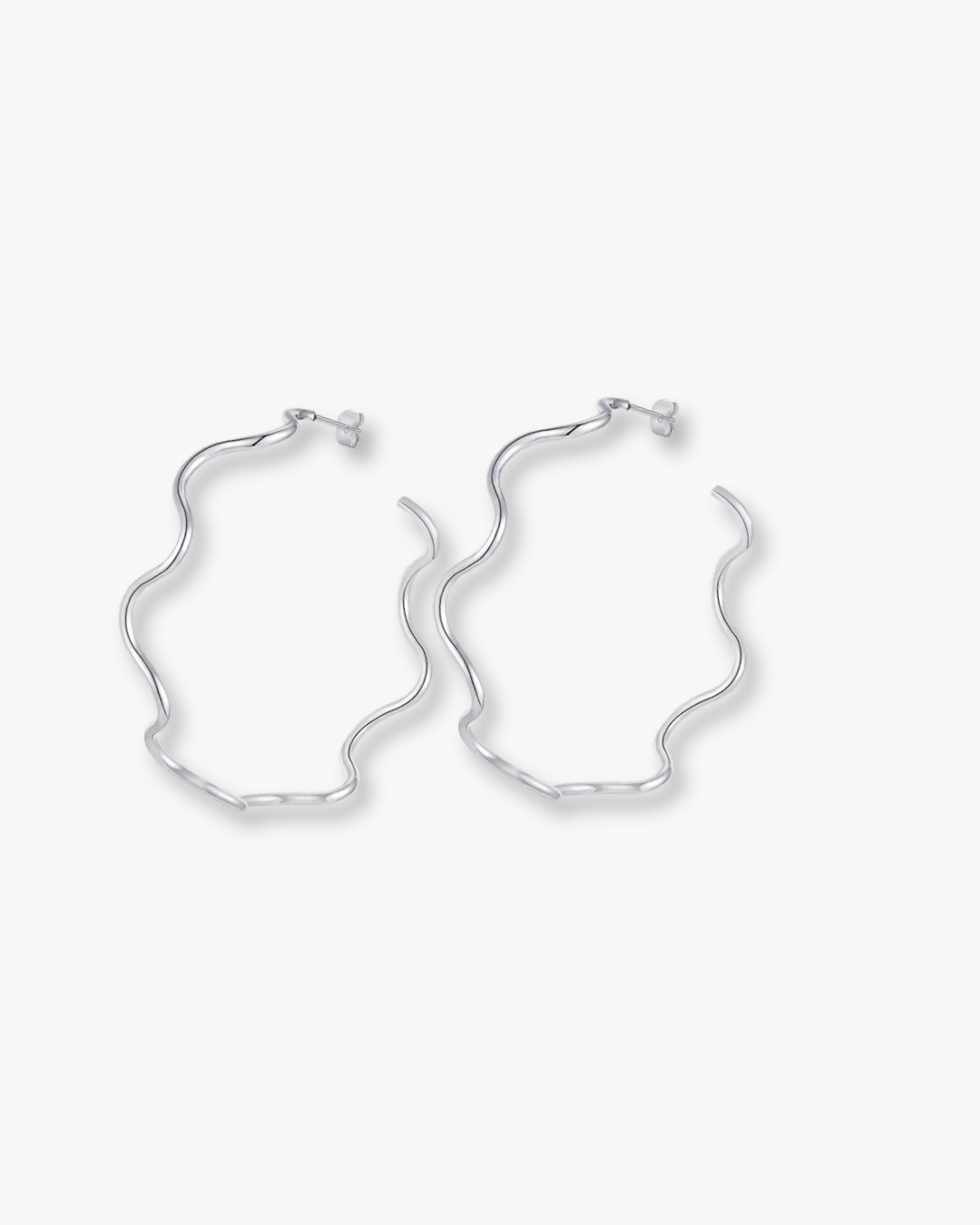 Alexandria Wavy Hoop Earrings