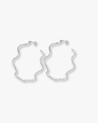 Alexandria Wavy Hoop Earrings