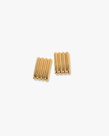 Stockholm Stud Earrings in Gold