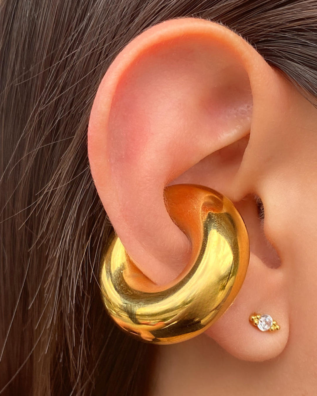 Athena Chunky Earcuff in Gold